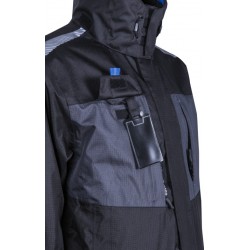 WANI FEKETE/SZÜRKE/KÉK 3/1 RIPSTOP TÉLIKABÁT