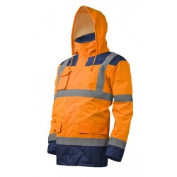 KANATA 4/1 HI-VIZ NARANCS/KÉK PE KABÁT