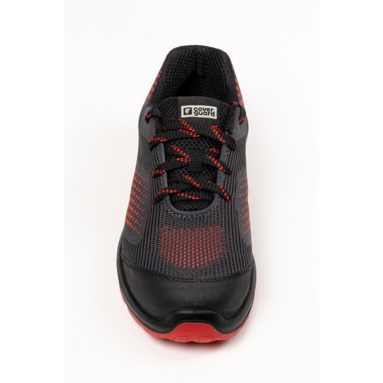 MILERITE S1P SZÜRKE/PIROS SPORT VÉDŐFÉLCIPŐ_47